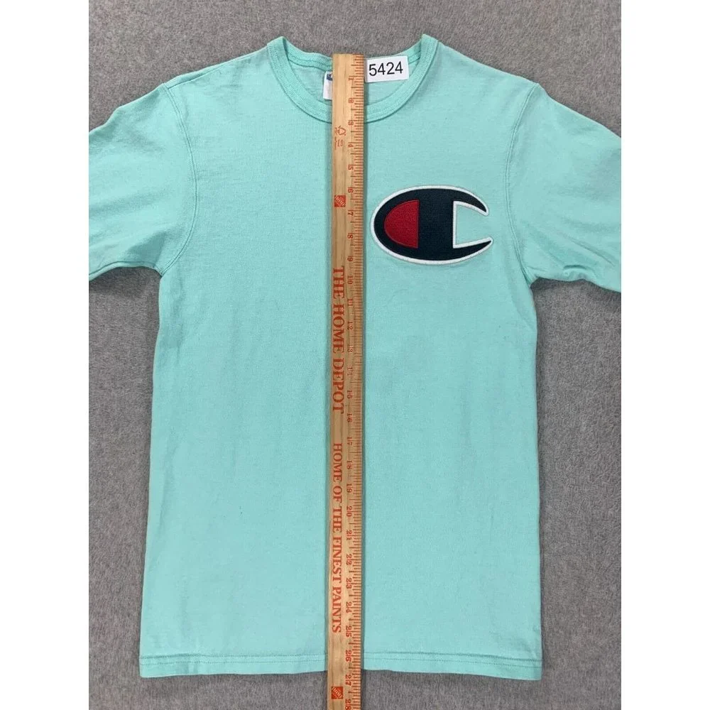 Champion Vintage Big Logo Short Sleeve Crew Tee Shirt (Men's Small) - Picture 6 of 9